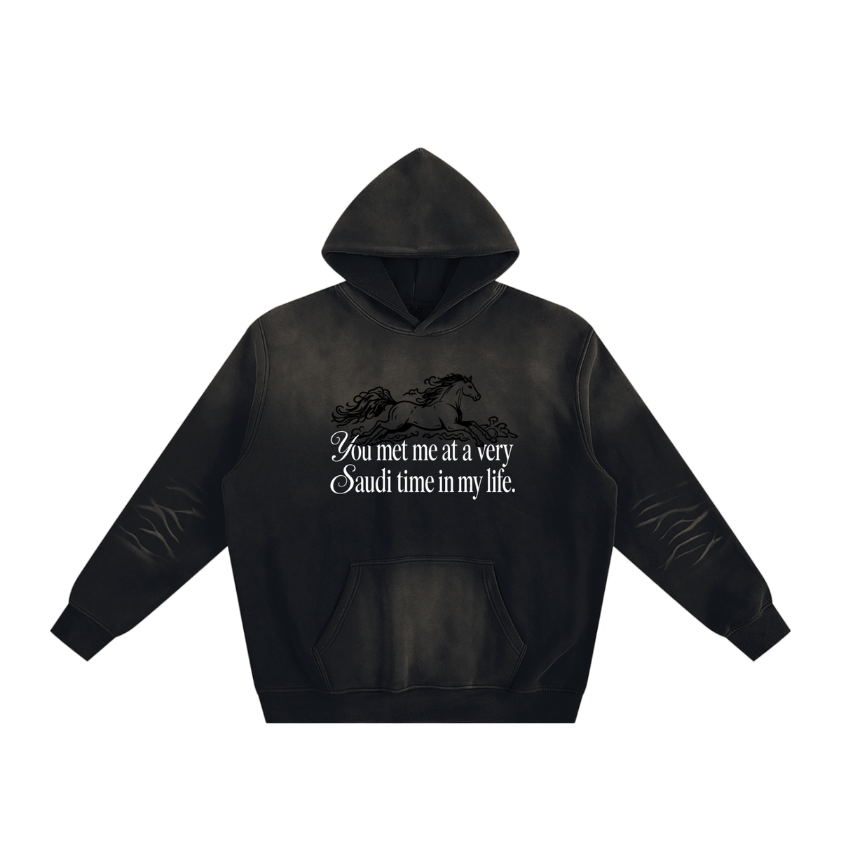 Saudi Time Fleeced Hoodie