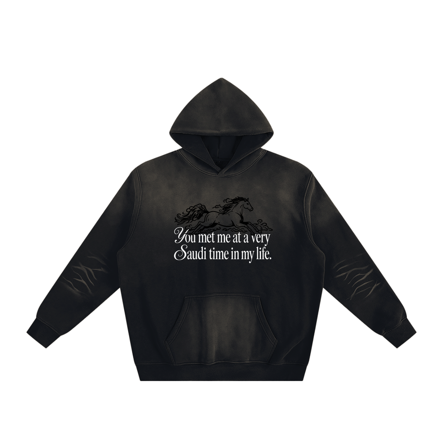 Saudi Time Fleeced Hoodie